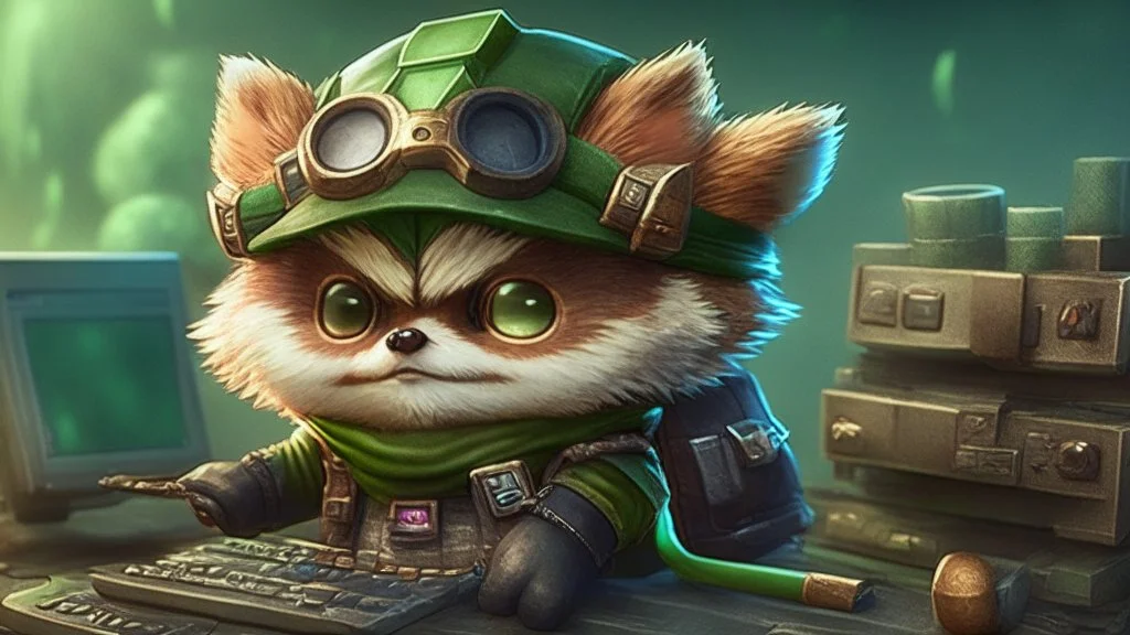 Teemo from League of Legends, as IT professional