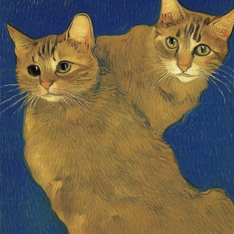 Porträt einer Katze von Van Gogh