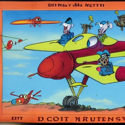 Dastardly and Muttley in their Flying Machines by Dr Seuss