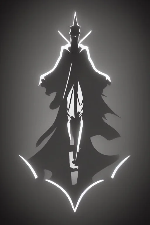 Extremely simple logo representing the shadow of the grim reaper