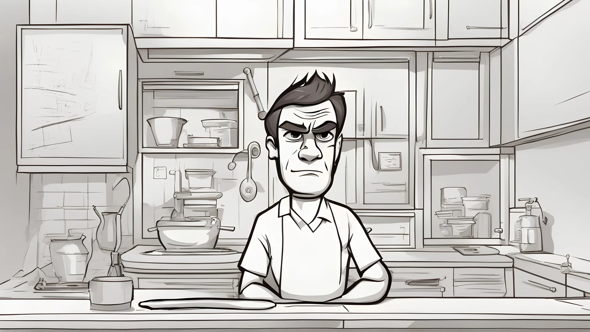 Dexter cartoon character image for making sketch