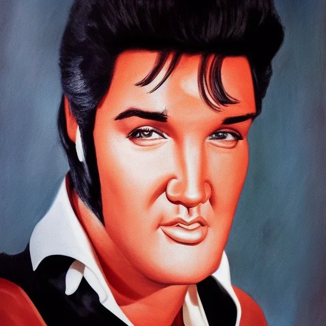 portrait of Elvis if he was alive today