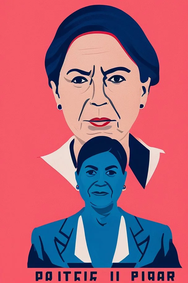 Portrait of powerful female politician