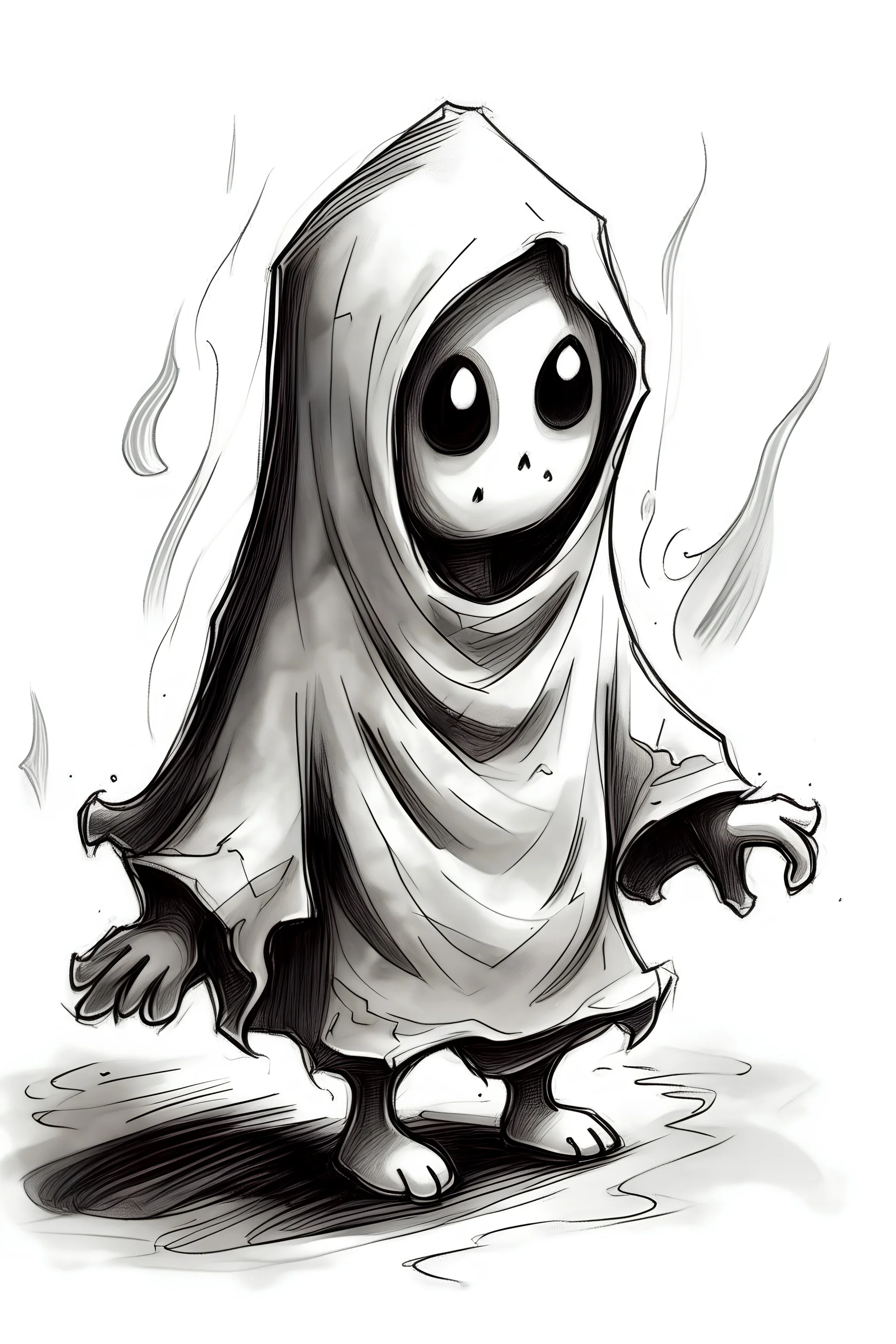 Drawing of Little Ghost Comrade
