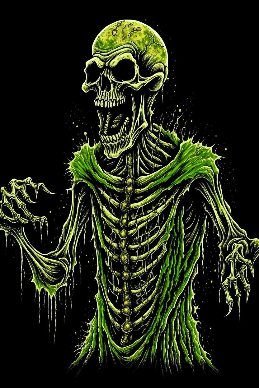 scary skeleton zombie ghost demon screamer horror dark brutal gore