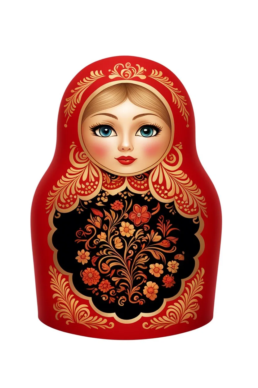 take the matryoshka dolls patterns from Khokhloma