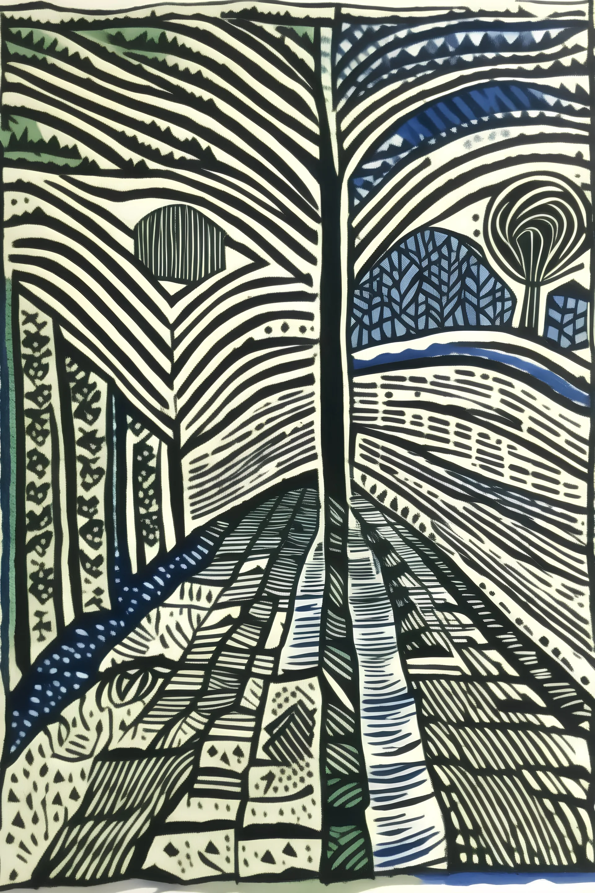 Block print anxious ahead of a big journey