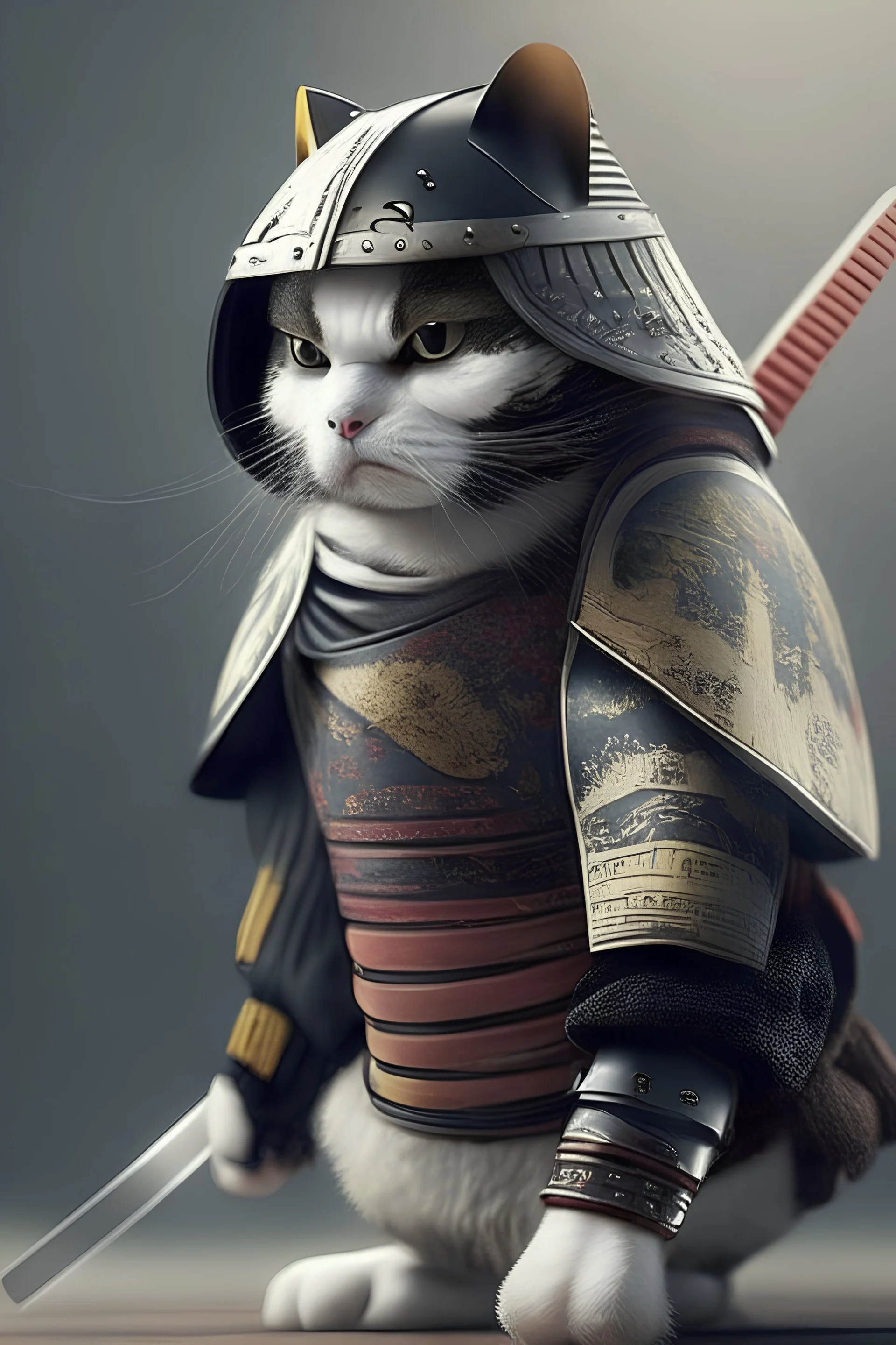 Cool Samurai cat