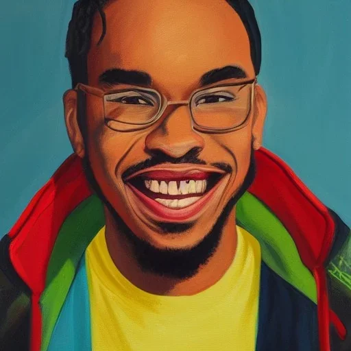 Painting of Anderson paak