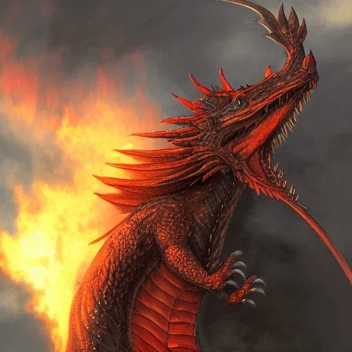 fire breathing Dragon from a song of ice and fire