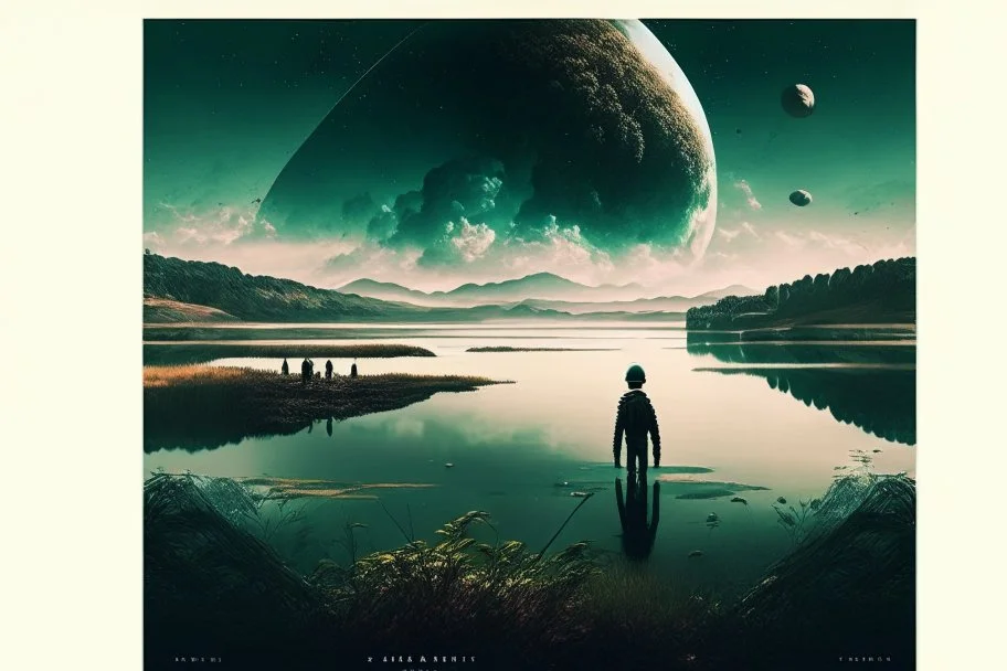 epic, cosmos, persons, big epic lake, planet, vegetation, movie poster