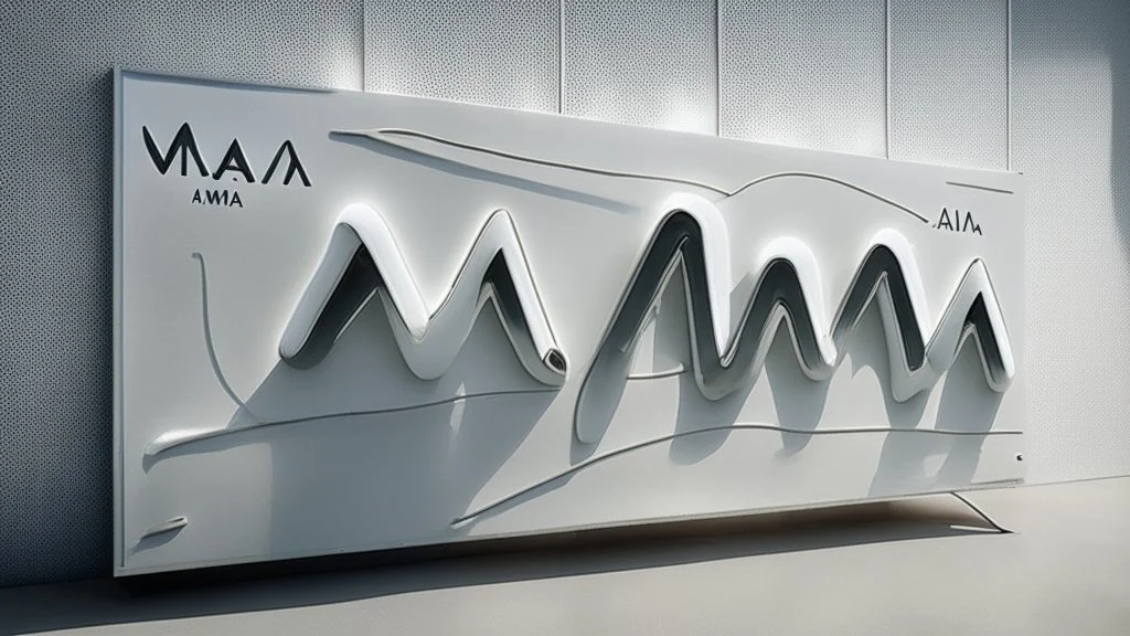 futuristic, realistic, maia signs on milky white board