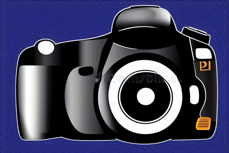 Vector DSLR Camera Photography Vector Vector Illustration