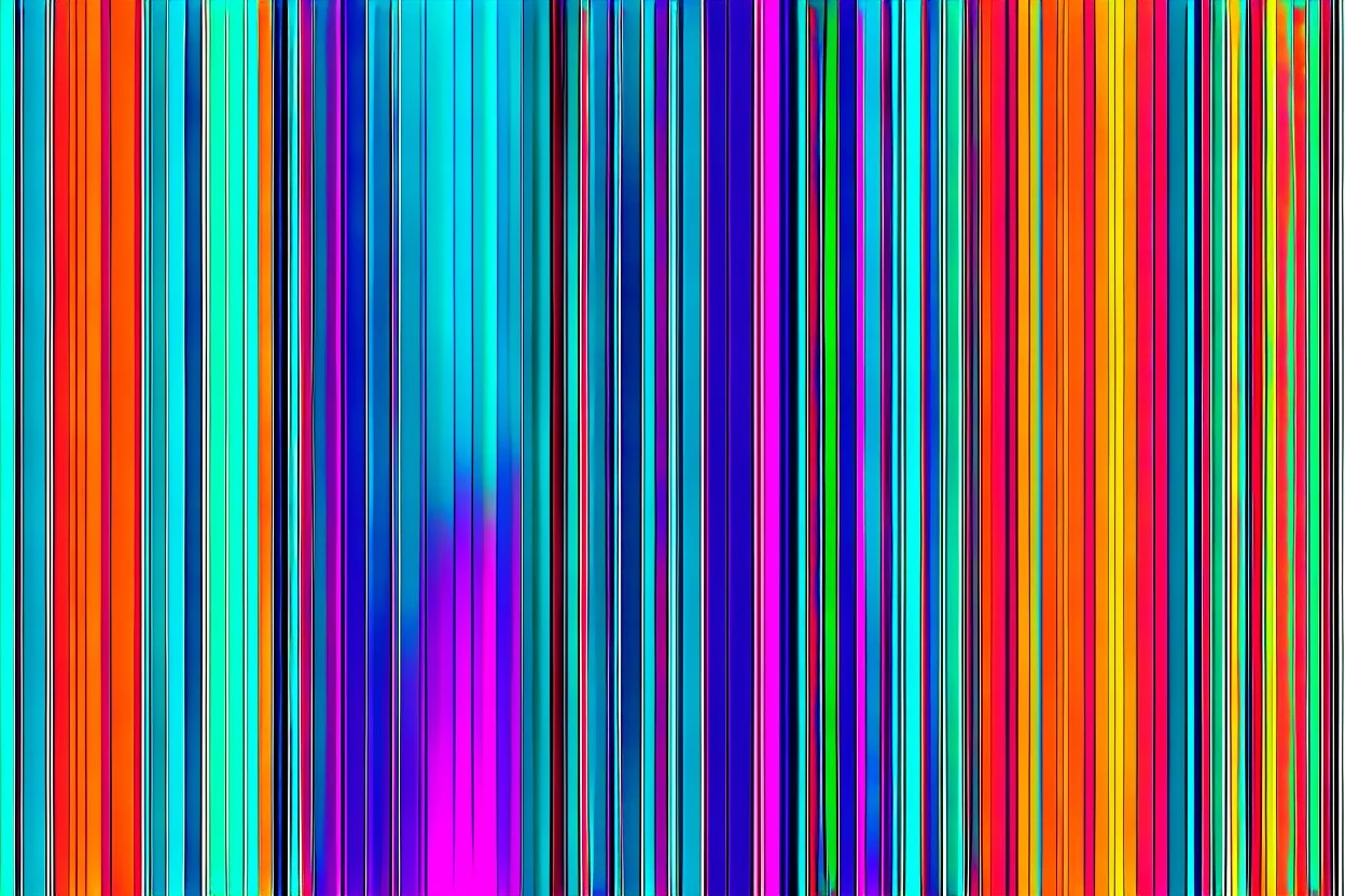 minimal clean thick vertical lines each line has different colour creating nice colour gradients representin modern summer