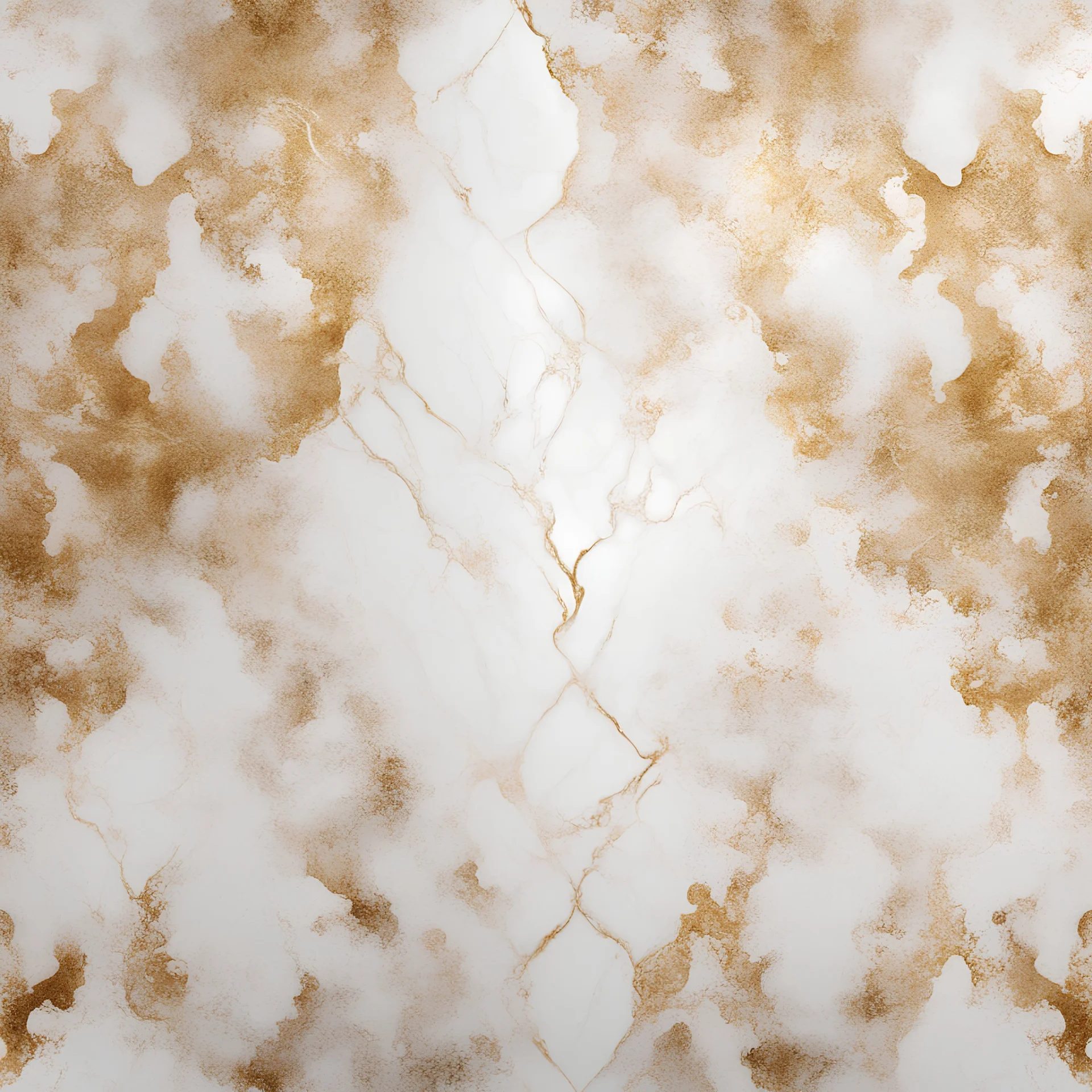 Hyper Realistic golden & white marble & damask texture with rustic background & vignette effect