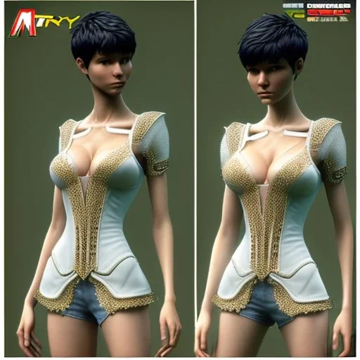 realistic photo of a 23-year-old gentle graceful boyish damsel pixie, short men's hairstyle, short black hair, boyish face, beautiful women's cleavage, women's jeans with gaps with lace mesh and rhinestones, trousers fit wide hips, high heels, very thin waist, big ass, fashionable women's handbags, party for girls
