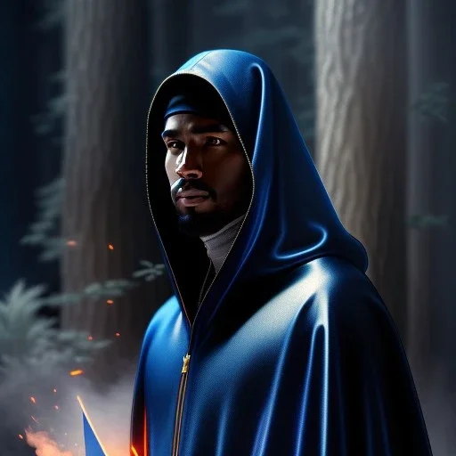 ultra realistic illustration, man in a dark blue hood, with black hair, mysterious, poker man, highly detailed, digital painting, artstation, concept art, smooth, sharp focus, illustration, art by artgerm and greg rutkowski and alphonse mucha