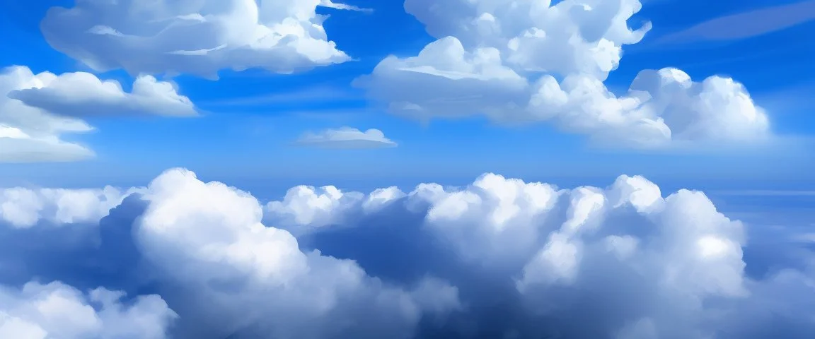 blue sky with clouds