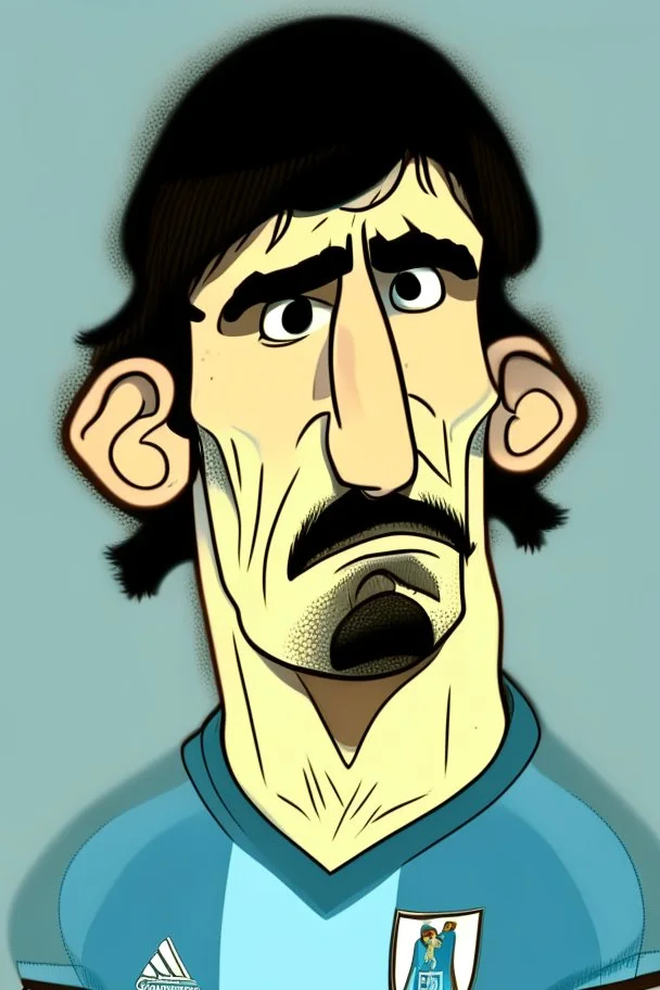 Alejandro Garnacho Argentine football player ,cartoon 2d