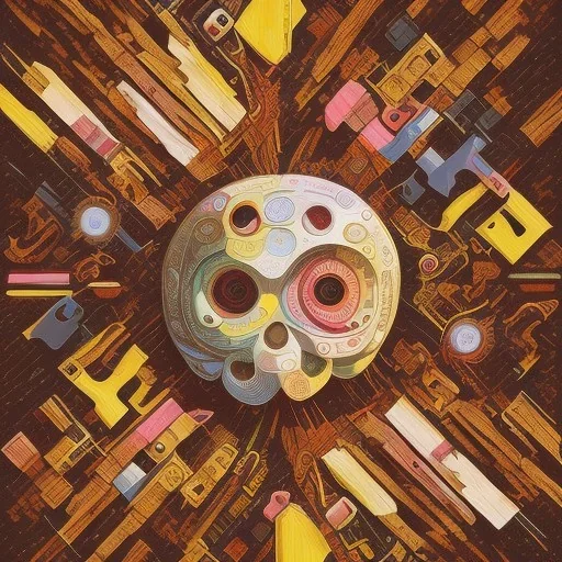 Wood, pastel colors, crepusculare, monde, brain cold, spirale, olive,kind spiner, brown, yelow, white, red, cubes, cups, abstract art,creme,