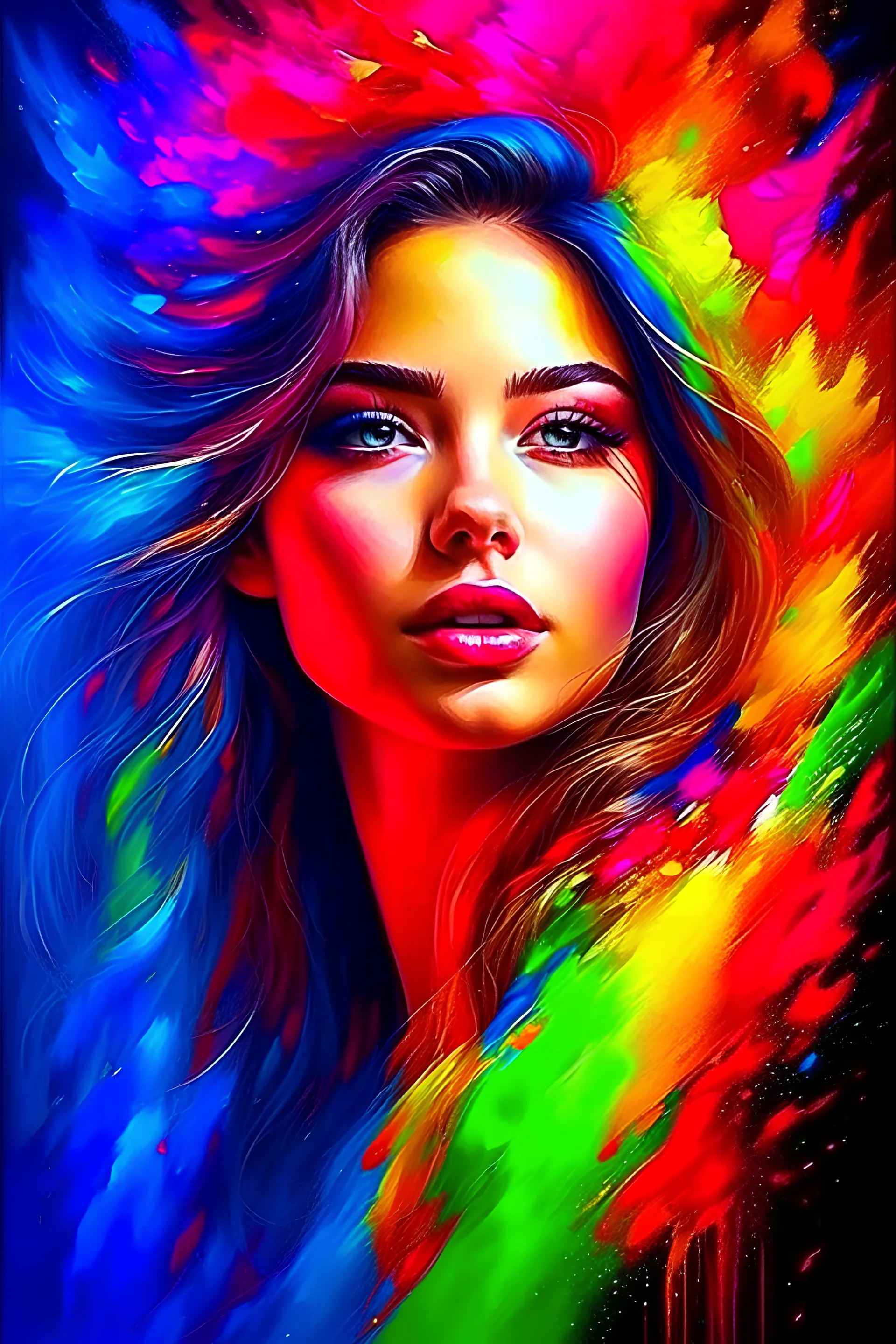 Beautiful art painting colors