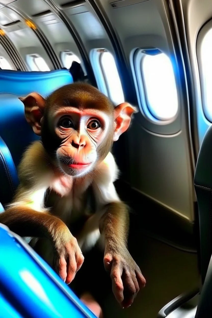 Show me monkey in the plane