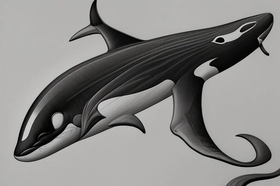 line drawing, of a beautiful surrealistic image of an orca and a flying elephant ;made exclusively of music symbols, background is horizontal parallel lines like staffs and piano keys at bottom, symbols are discernible, overall exquisitely detailed, elegant, extremely intricate, high definition, dope, innovative, line art, contemporary art, fractal pencil drawing,