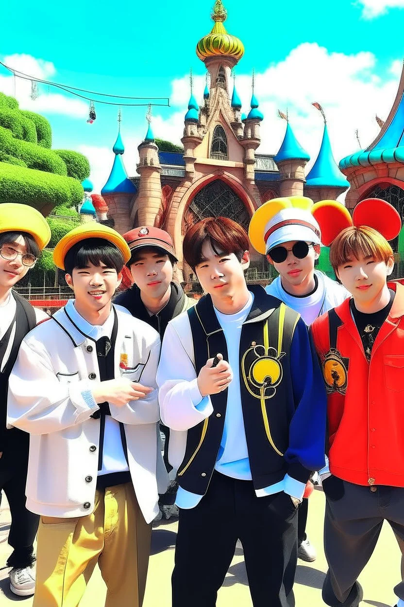 bts in disney land