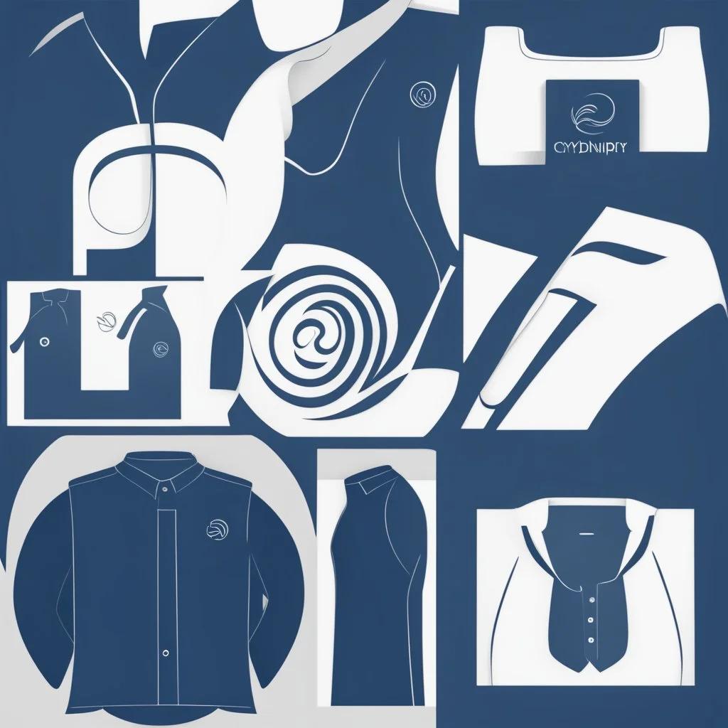 The logo is a simple and elegant symbol representing a clothing retail website. It consists of a smooth, coiled cylindrical shape, giving it a dynamic and lively appearance. The primary color of the logo is dark blue, symbolizing professionalism and trust. The logo is set against a white background, representing purity and simplicity. The cylindrical symbol can be inspired by the coiled shape of fabric or a brand tag, directly relating to the field of clothing sales. This simple and elegant lo