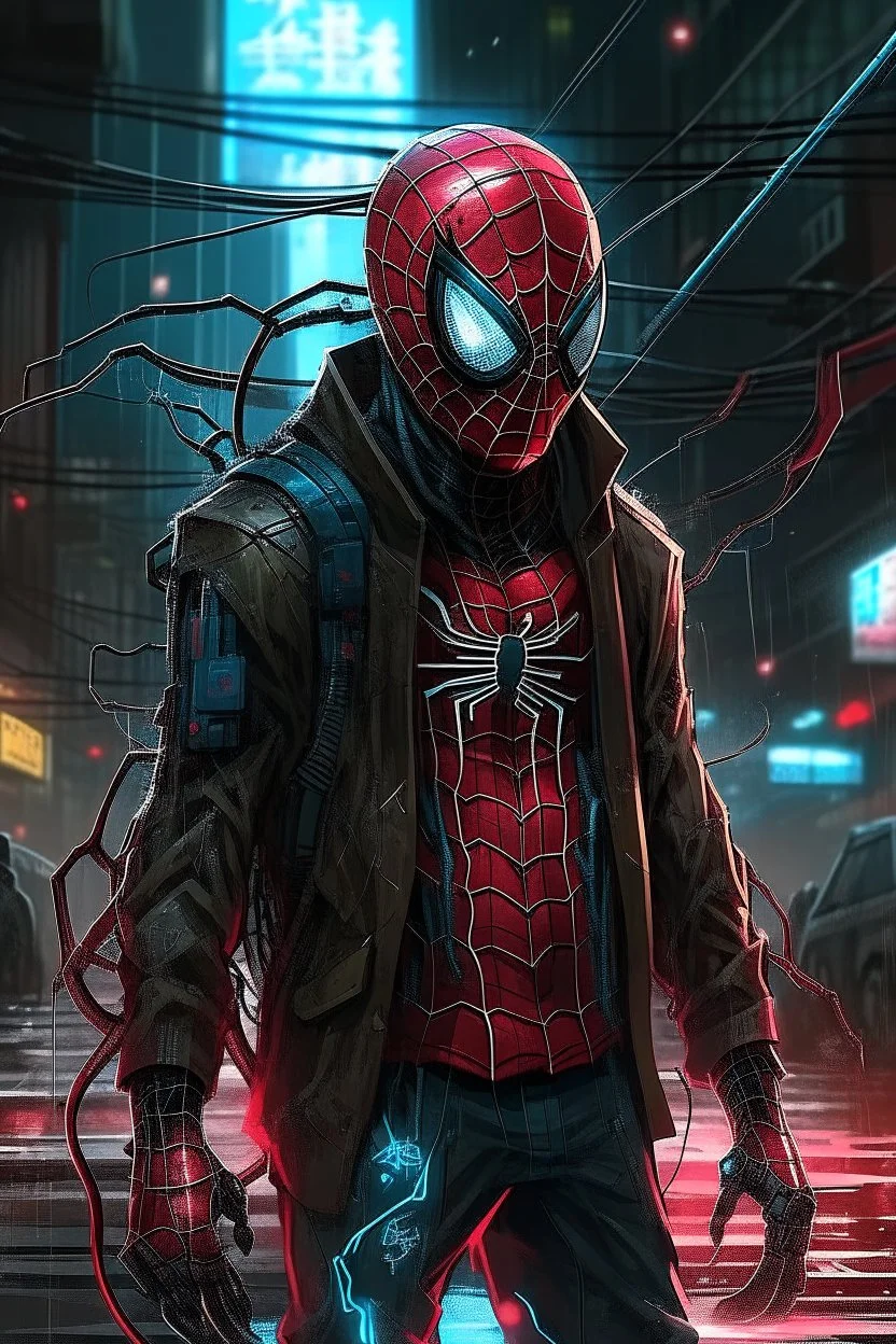 cyberpunk spiderman