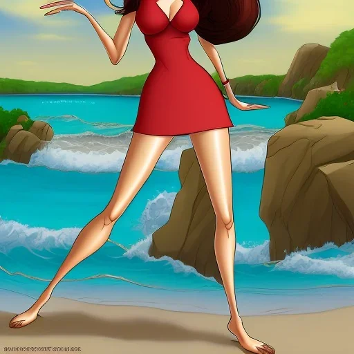 Lois Griffin at the Beach