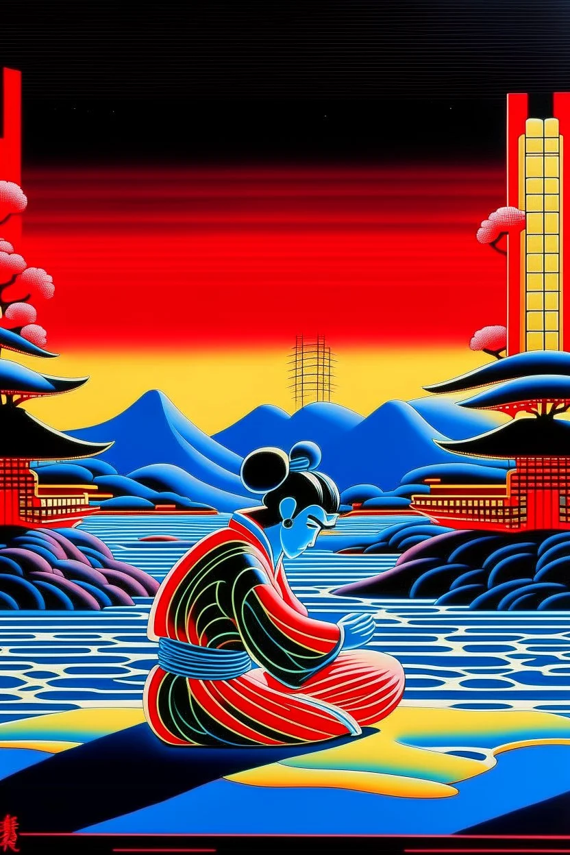 sacrifice in the style of Hiroshi Nagai