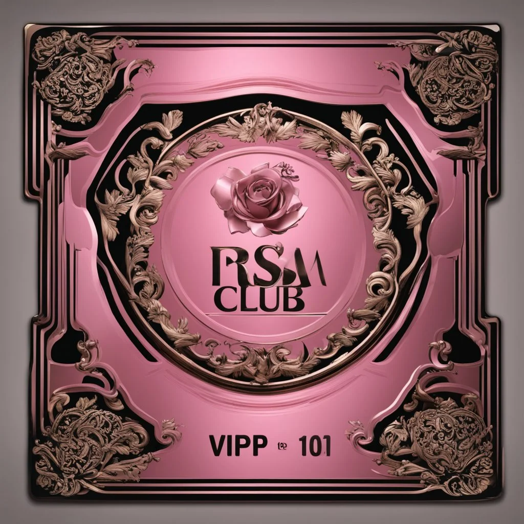 placa rosa vip de un club