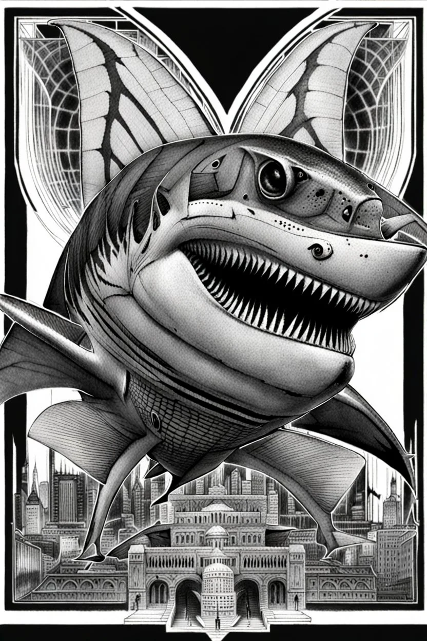 Shark / moth hybrid