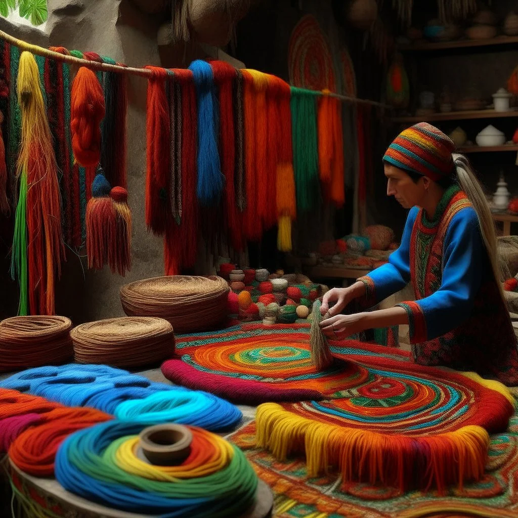 A magical realm filled with yarn designed in Kuna Molas