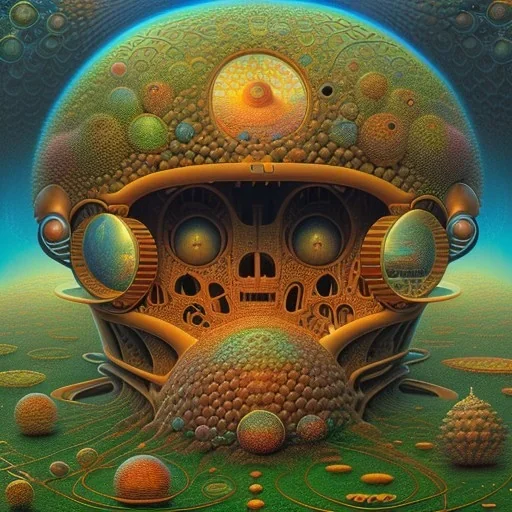 fractals in a human, Jacek Yerka