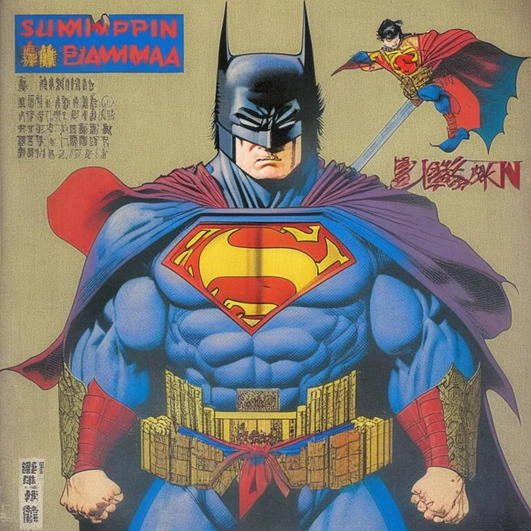 The samurai Superman fusion Batman comic 1980