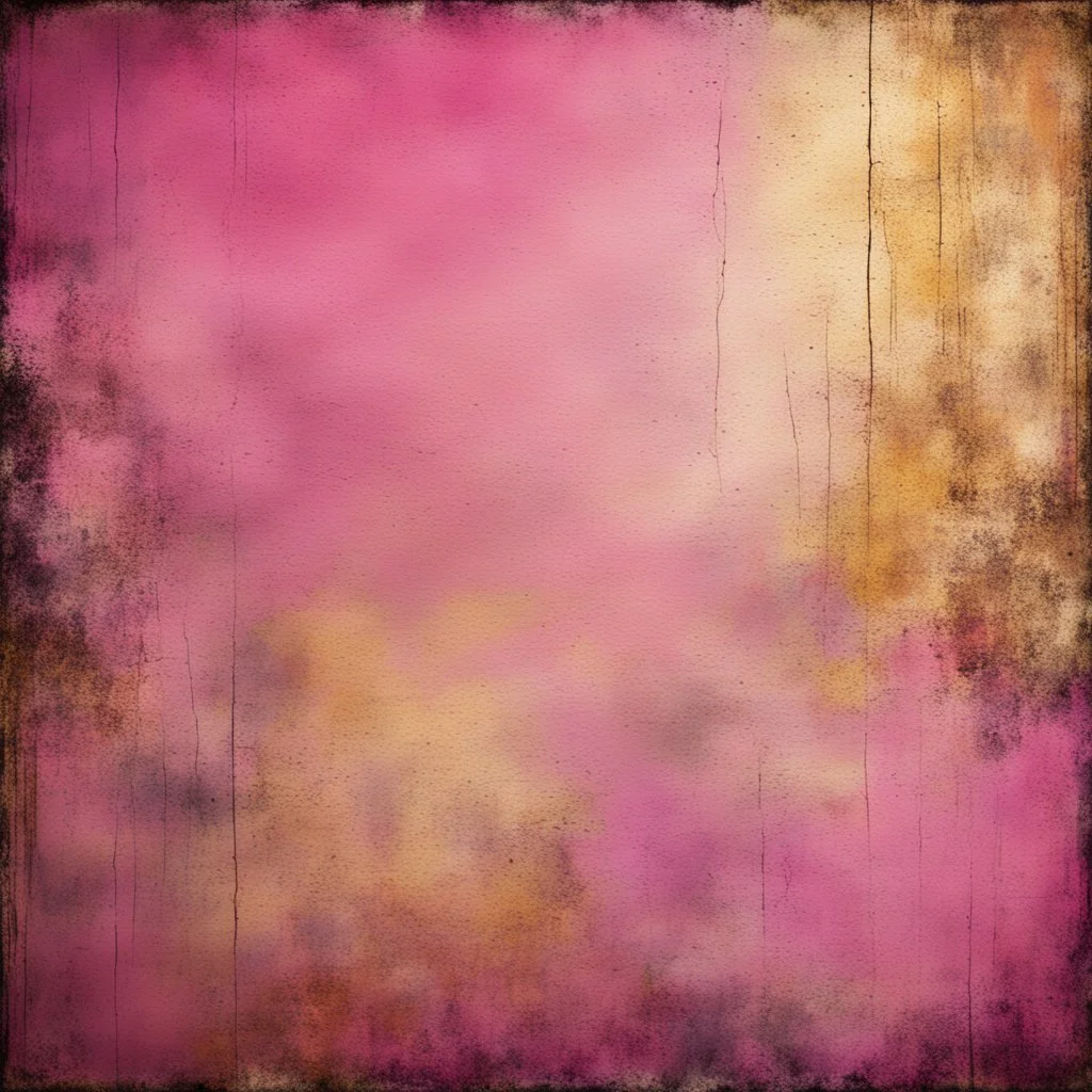 Hyper Realistic pink & golden multicolor grungy rustic texture with vignette effect