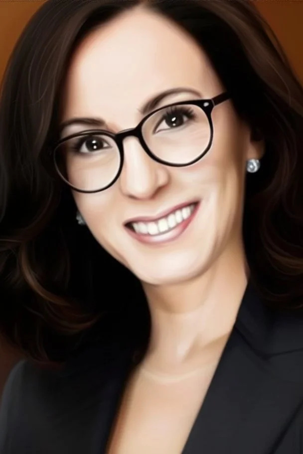 Portrait of a powerful and beautiful female president