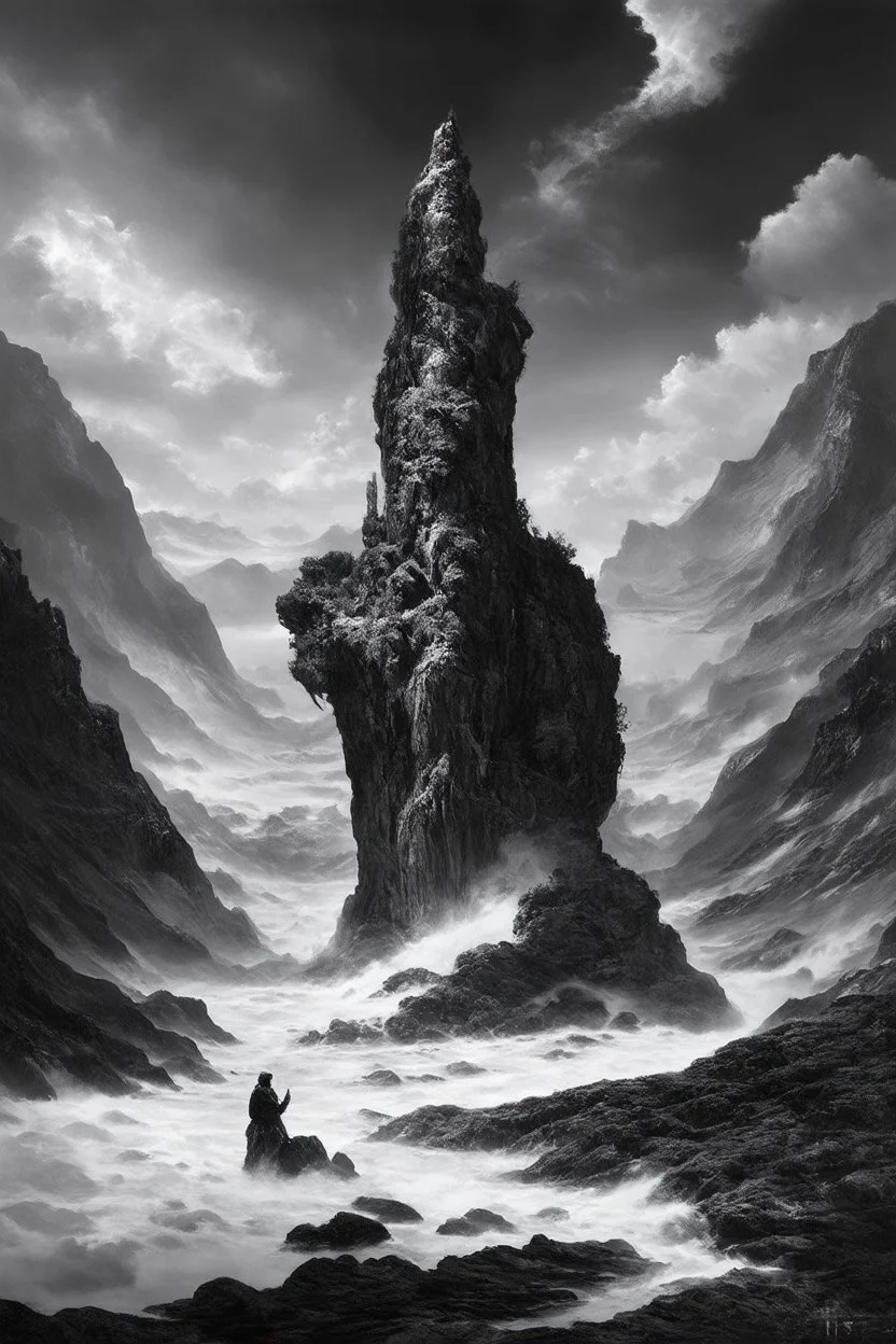 tom lee ethereum oracle of delphi seeing the future in the style of surrealism black and white