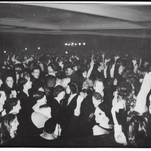 Creepy old photo of new years eve rave