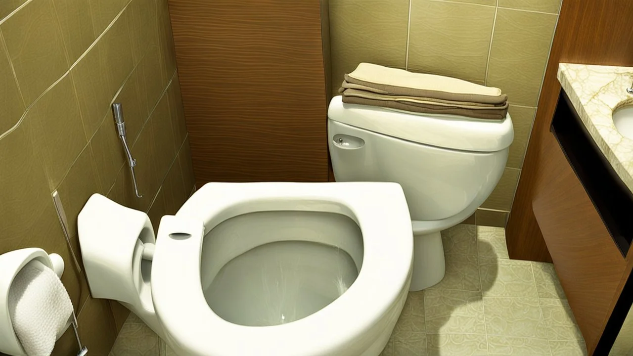 Hotel room toilet overflows while man tries to still defecate into it