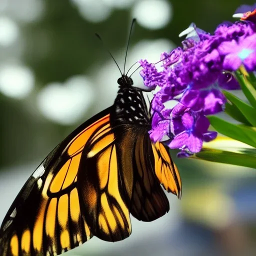 a butterfly on shopping