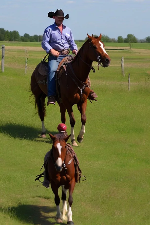 drunk old cowboy run bare