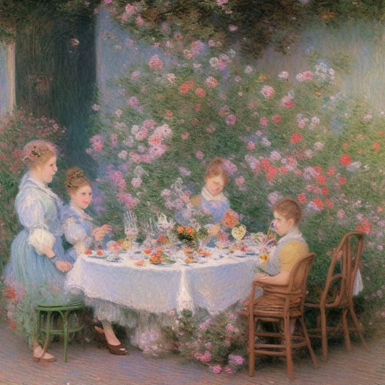 "The Brunch Club" by Monet.