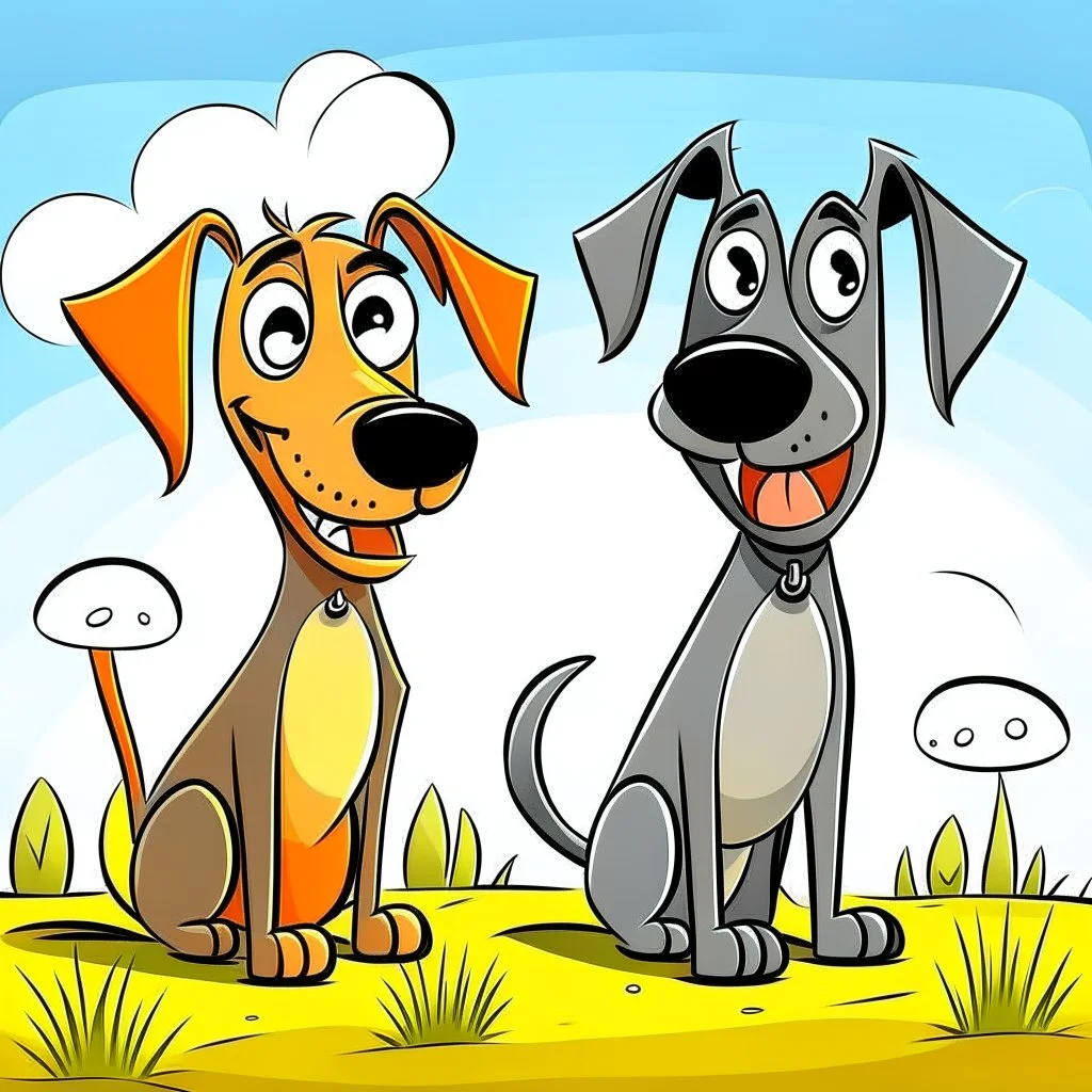 2 Dogs cartoon