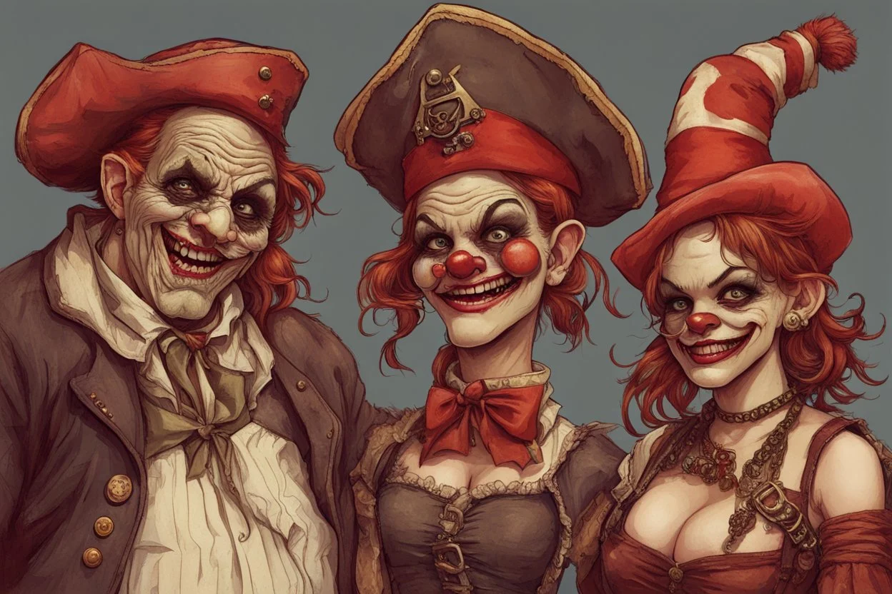 midget pirate goblin clown badgirls