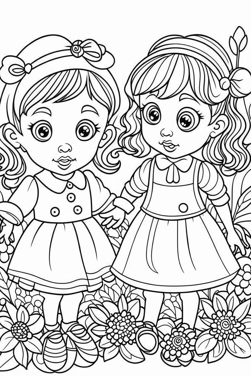 coloring page for kids, coloring book , cartoon style, thick outline, low details, no shading, no color