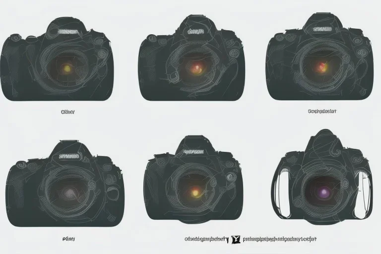 DSLR Camera Photography Vector collage Vector Illustration Vector Vector Vector Vector Vector isolated Vector original vector