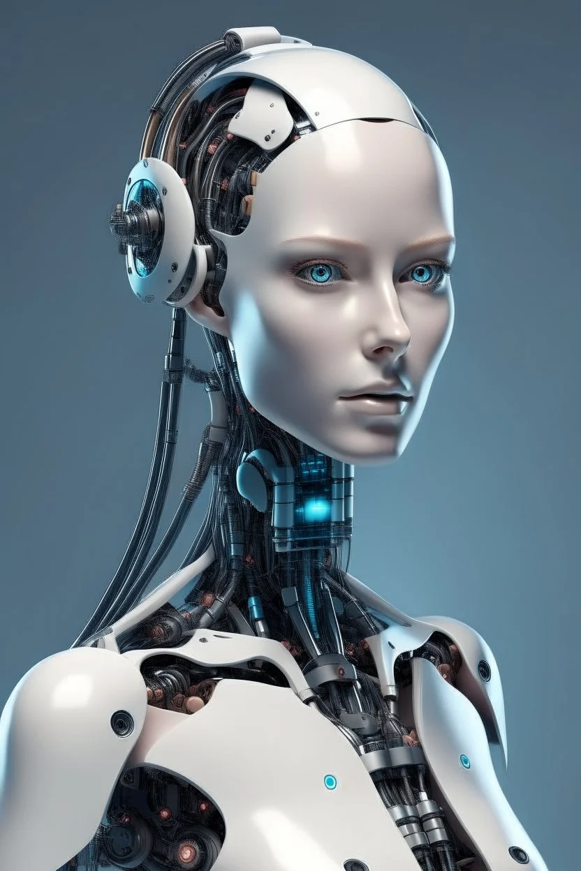 FANTASTIC ROBOT WOMAN FUTURISTIC REAL ARTIFICIAL INTELLIGENCE